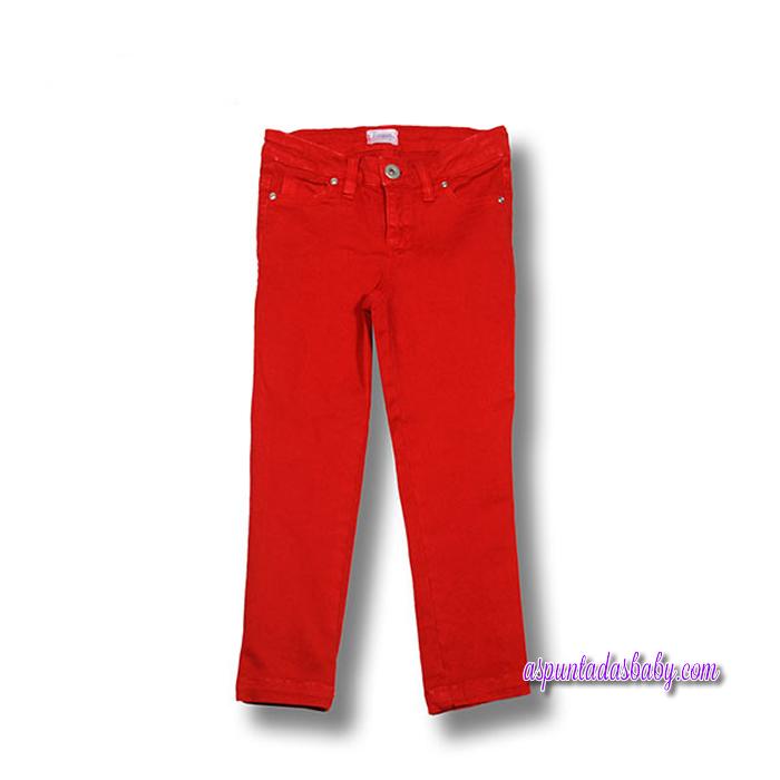 Pantalón Foque mod. Básico color rojo.