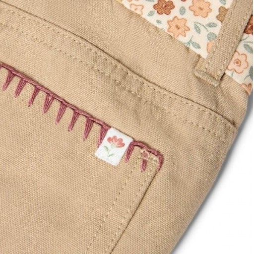 Pantalón Ancho con Lazo Floral Taupe - Little Dutch [3]