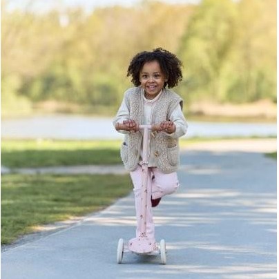 Patinete infantil rosa de 3 ruedas - Little Dutch [5]