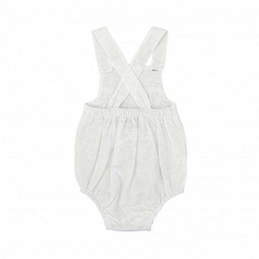 Ranita bebé Babidu tirantes blanca con nido de abeja [1]