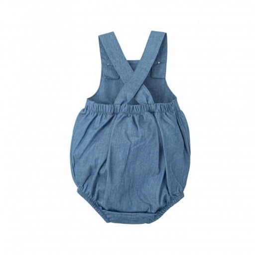 ​Ranita bebé Babidu denim con tirantes y botones de madera [1]
