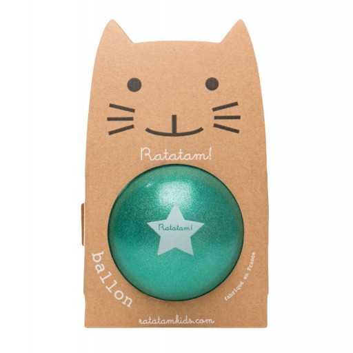 Pelota Ratatam - estrella glitter verde