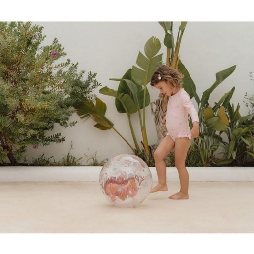 ​Pelota de playa Little Dutch Ocean Dreams Rosa con caballito de mar 3D [5]