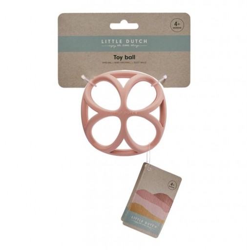 Pelota Sensorial de Silicona Rosa – Little Dutch [1]