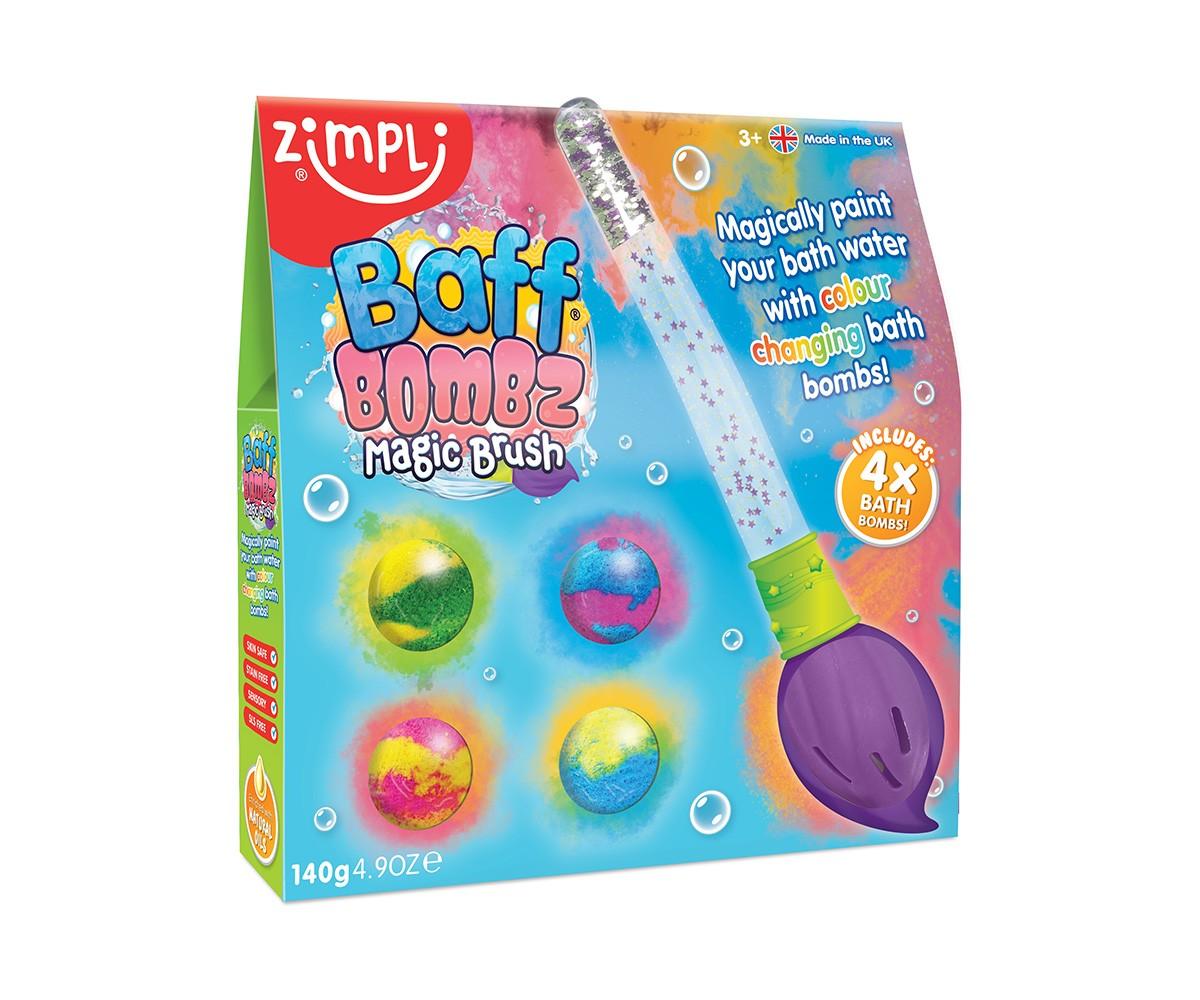 Pincel Mágico + 4 Bombas de Baño Zimpli Kids