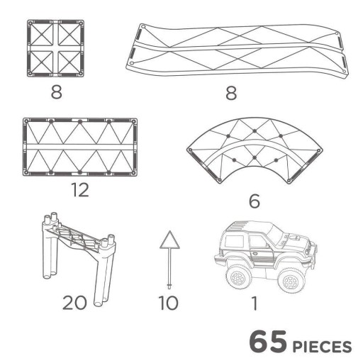 Pista de Carreras Race Track Intense - Cleverclixx (65 piezas) [6]