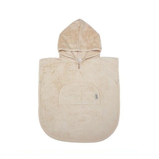 Poncho de baño infantil de bambú - Timboo - Color Almond