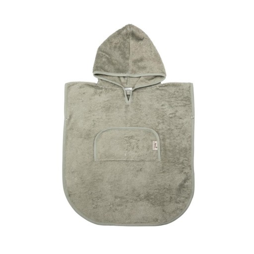 Poncho de baño infantil de bambú - Timboo - Color Whisper green