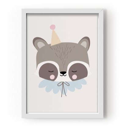 Póster A3 Circus Raccoon [2]