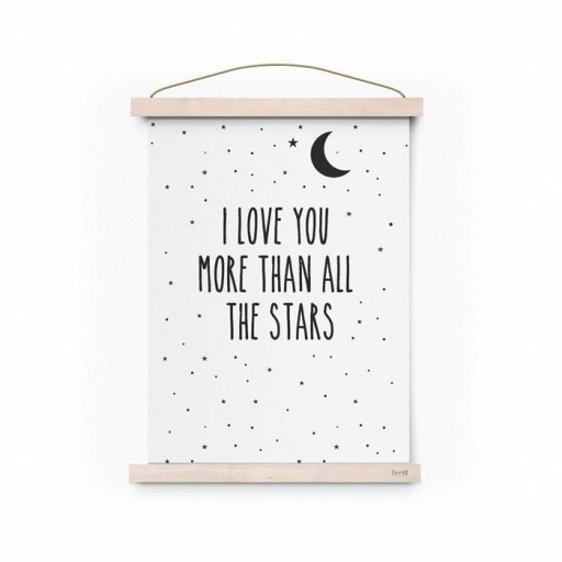 Póster A3 Love More Than All The Stars by Eef Lillemor [0]