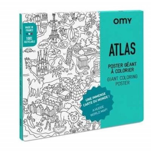 Póster Gigante para Colorear OMY Atlas [0]