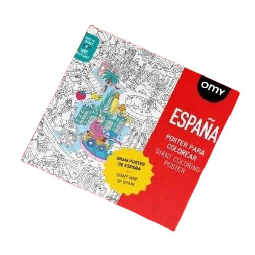 Póster Gigante para Colorear OMY España – 100x70 cm