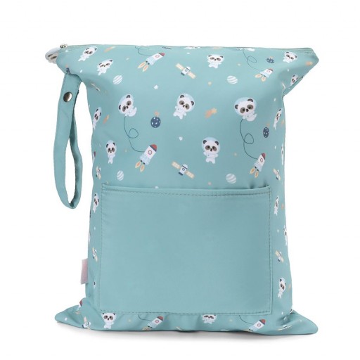 Bolsa Impermeable Grande mod. Pandas in Space Personalizable - Tutete