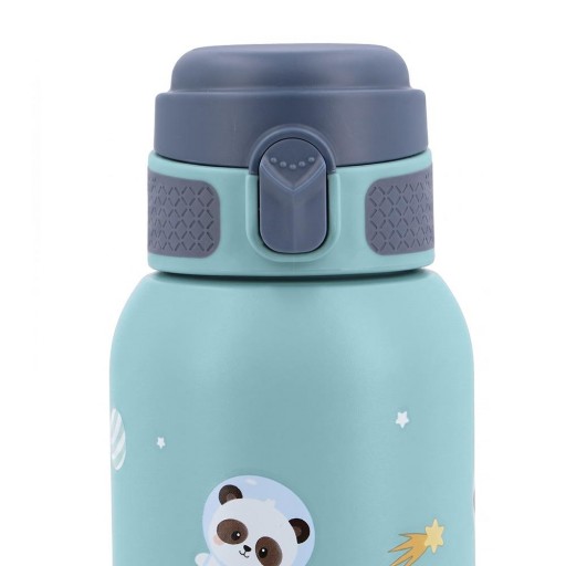 Botella térmica infantil de acero inoxidable mod. Pandas in Space - 500 ml [5]