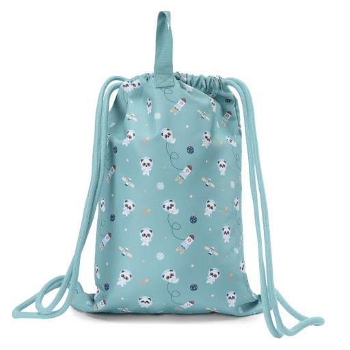Mochila Saco Impermeable mod. Pandas in Space Personalizable - Tutete [1]
