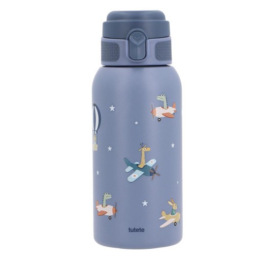 Botella térmica infantil de acero inoxidable mod. Planes - 500 ml
