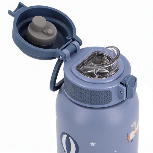 Botella térmica infantil de acero inoxidable mod. Planes - 500 ml [5]