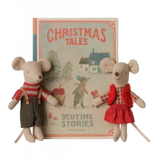 Ratones gemelos navideños en libro - Maileg [0]