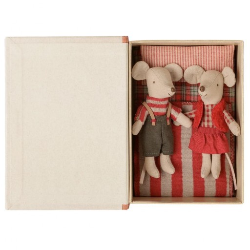 Ratones gemelos navideños en libro - Maileg [1]