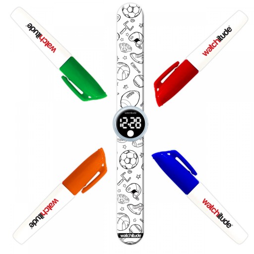 ​Reloj Coloreable con Rotuladores Incluidos - Modelo Deportes