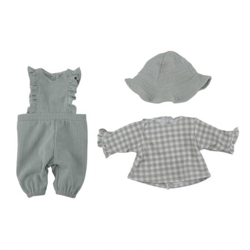 ​Conjunto de Muñeca Fresh Green Check – Little Dutch