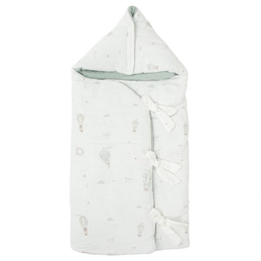 Saco arrullo con capucha Blue Sky – Bimbidreams