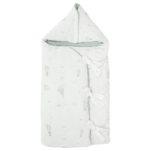 Saco arrullo con capucha Blue Sky – Bimbidreams [3]