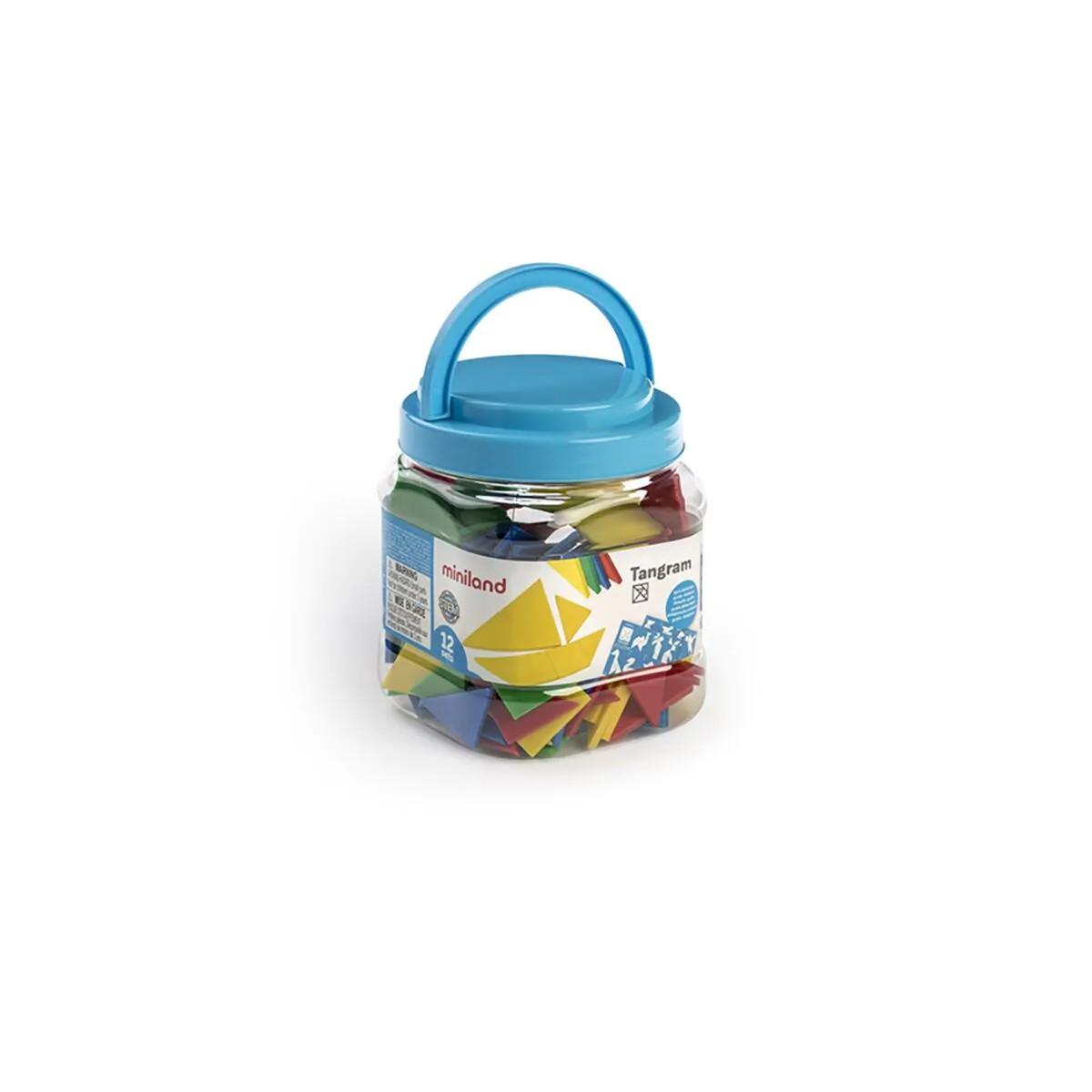 Miniland Juguete educativo Set 12 Tangrams - Miniland