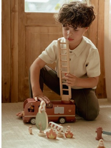 Set de Bomberos con Camión Little Dutch – Madera FSC [2]