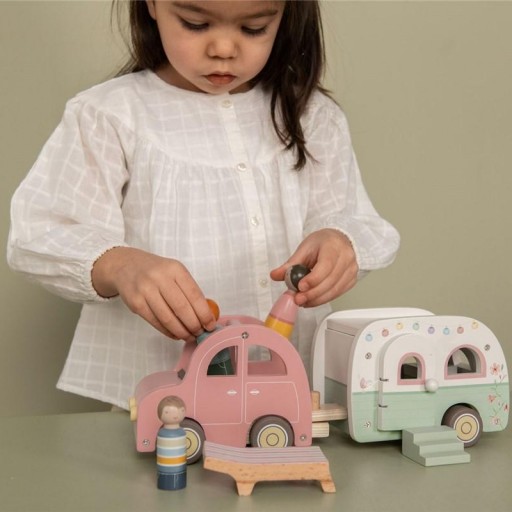 Coche con Caravana de Madera - Little Dutch [2]