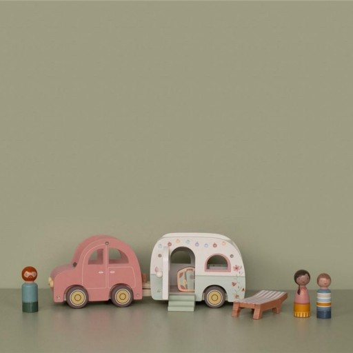 Coche con Caravana de Madera - Little Dutch [3]