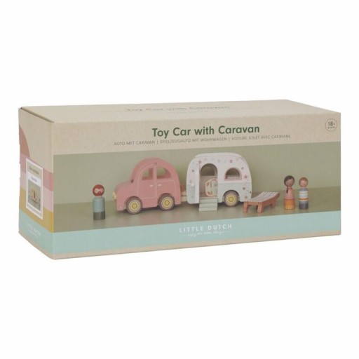 Coche con Caravana de Madera - Little Dutch [4]