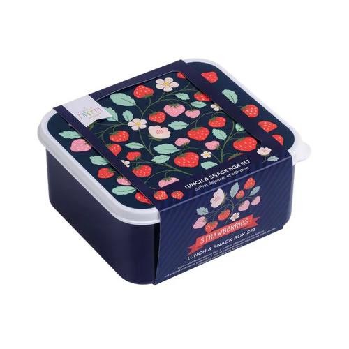 Set de Cajas para Alimentos y Meriendas mod. Fresas - 4 Piezas [1]