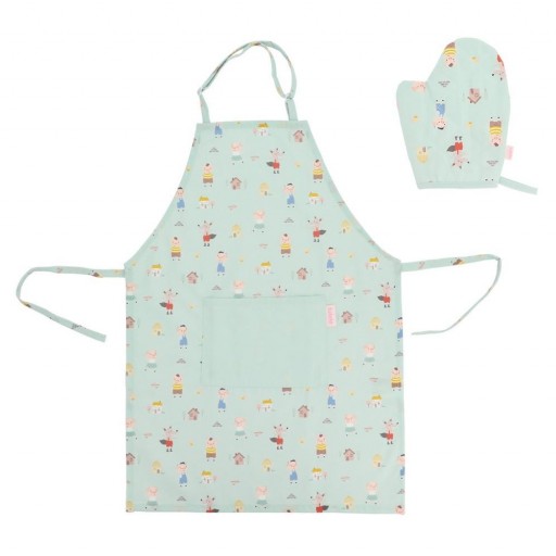 Set Delantal y Manopla The Three Little Pigs Personalizable – Tutete