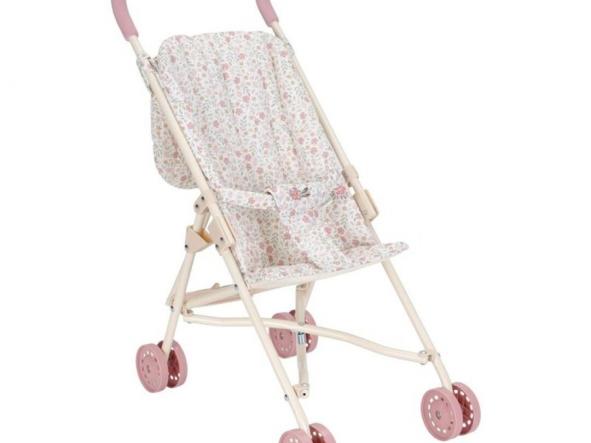 ​Sillita de Paseo para Muñecas de Metal Flores Little Dutch