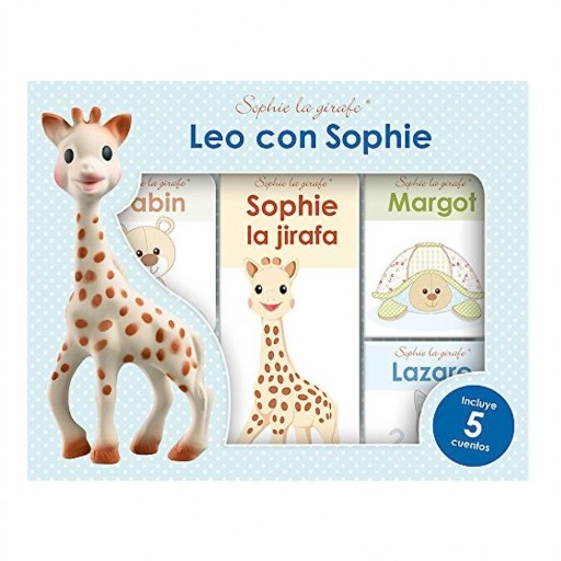 Sophie la girafe. Leo con Sophie 