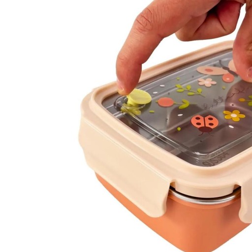 Steel Lunchbox Butterfly de Miniland – Lunchbox infantil de acero inoxidable 800 ml [2]