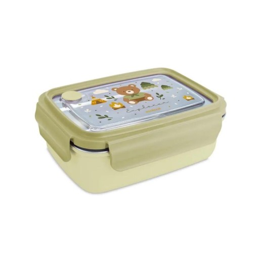 Steel Lunchbox Explorer de Miniland – Lunchbox infantil de acero inoxidable 800 ml