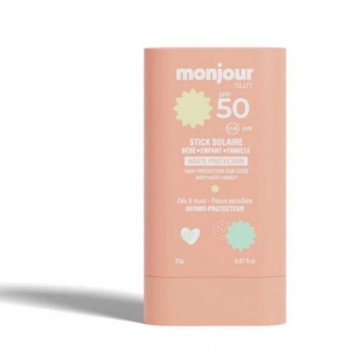 ​Stick Solar Monjour SPF 50+ – Alta protección facial desde 6 meses (20 g)