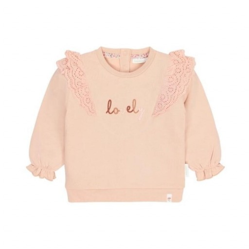 Sudadera Lovely Pink Blush con Volantes - Little Dutch