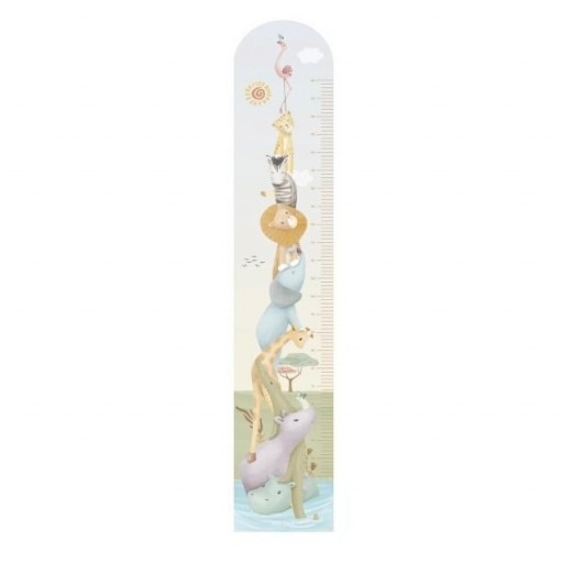 Medidor Infantil de Pared Safari – 27,5 × 142 cm