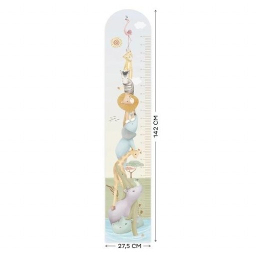 Medidor Infantil de Pared Safari – 27,5 × 142 cm [1]