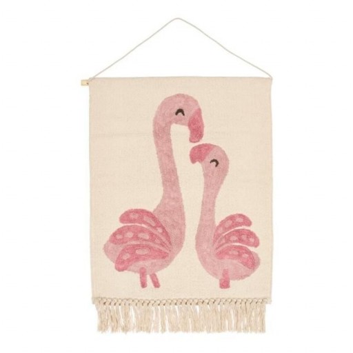 Tapiz de Pared Flamencos Rosa Little Dutch