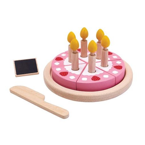  Tarta de cumpleaños, juguete de madera - Plantoys [0]