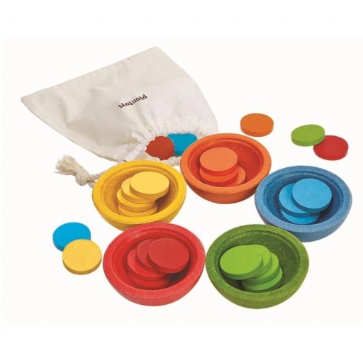 Tazas ordena y cuenta Plantoys