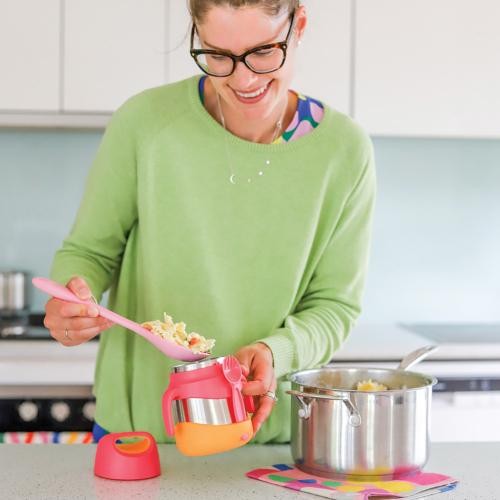 Termo con cuchara-tenedor 335 ml – Lilac Pop (B.box) [4]