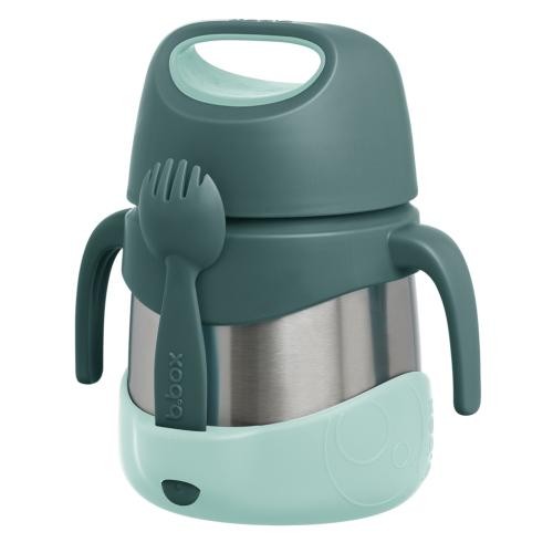 Termo con cuchara-tenedor 335 ml B.Box – Esmerald Forest