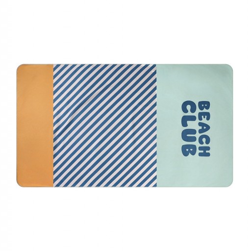 Toalla Playa Microfibra Stripes Blues & Beyond Personalizable Monnëka [0]