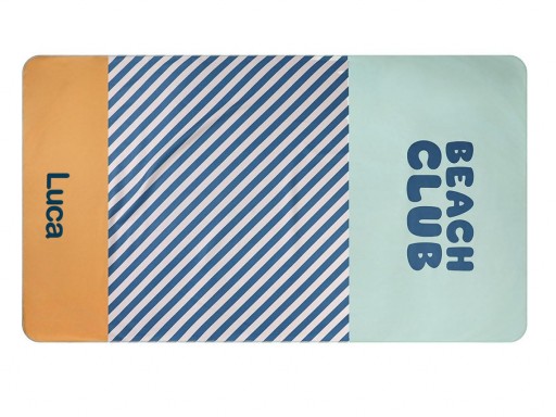 Toalla Playa Microfibra Stripes Blues & Beyond Personalizable Monnëka [1]