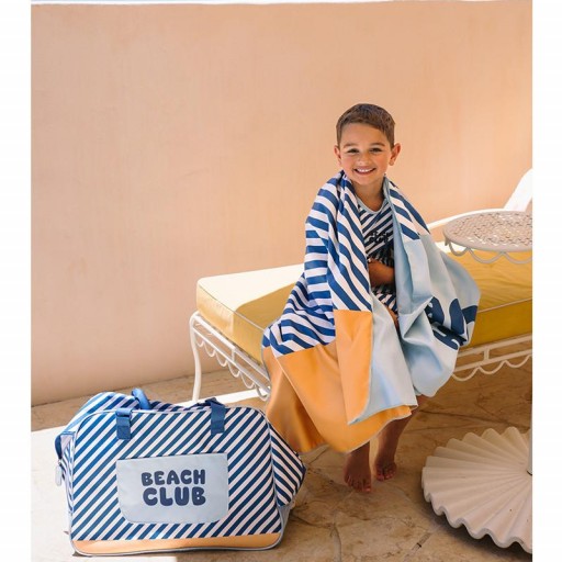 Toalla Playa Microfibra Stripes Blues & Beyond Personalizable Monnëka [2]